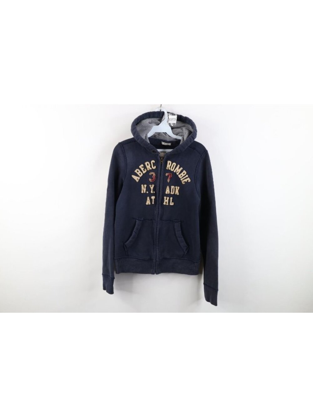 Vintage 90s Y2K Abercrombie & Fitch Muscle Heavyweight Full Zip Hoodie Boys L